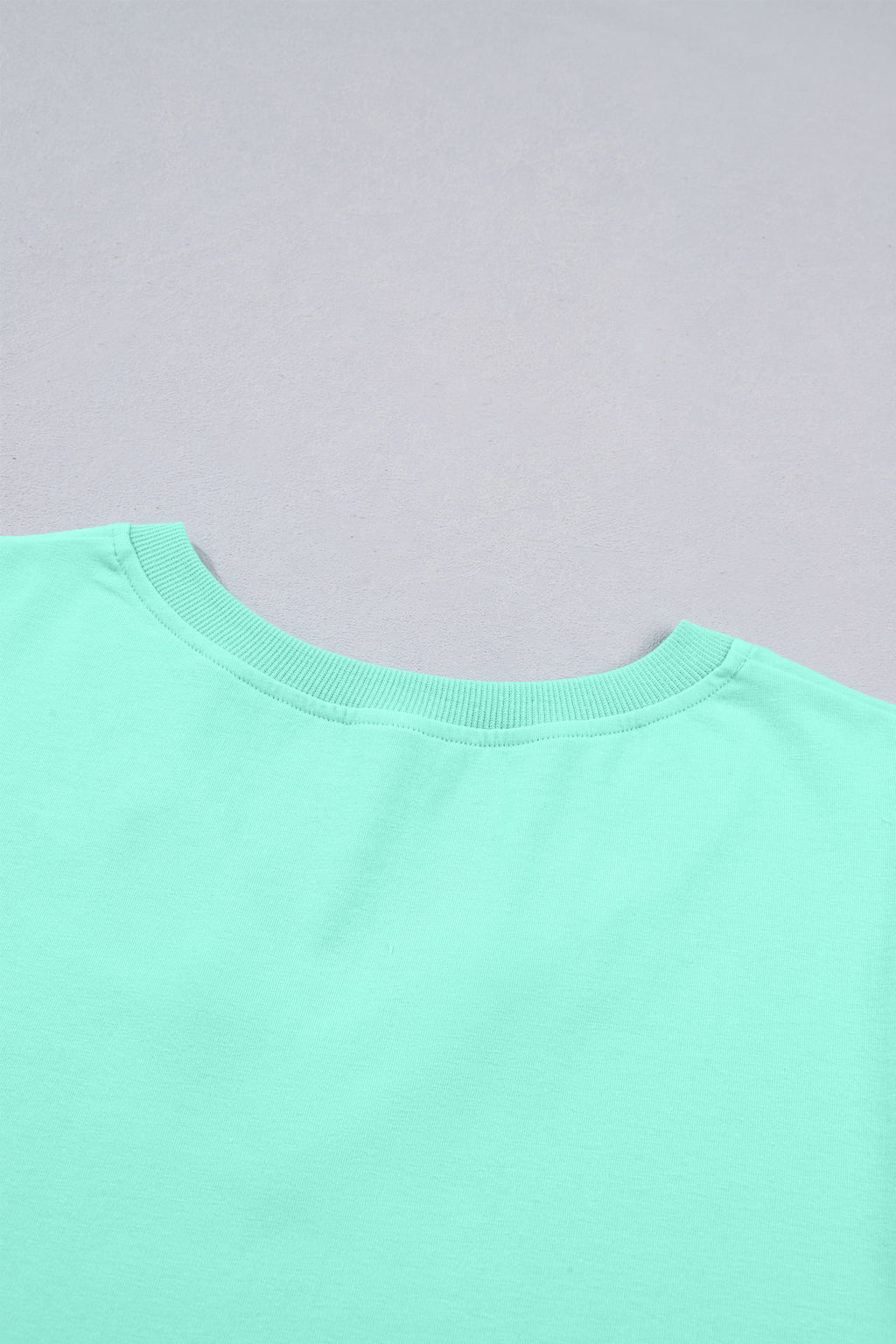Solid Color V Neck Short Puff Sleeve Blouse