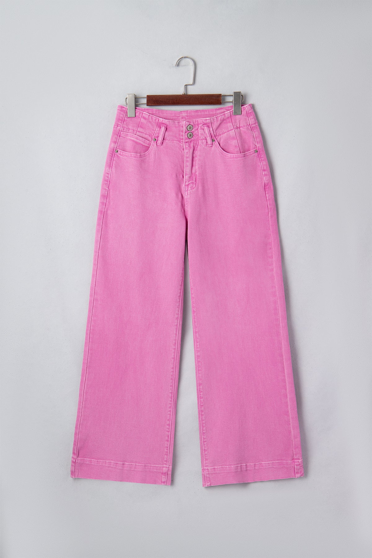 Black 2-Button High Waist Flare Jeans