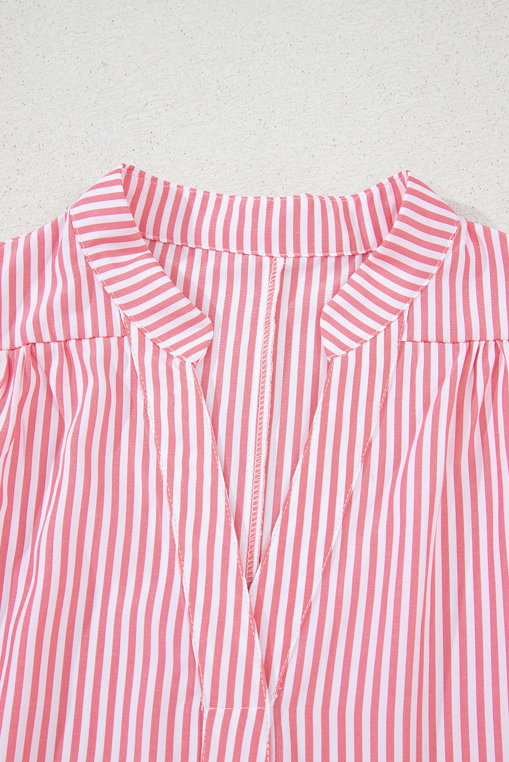 Lucy Stripe Puff Sleeve Blouse-2