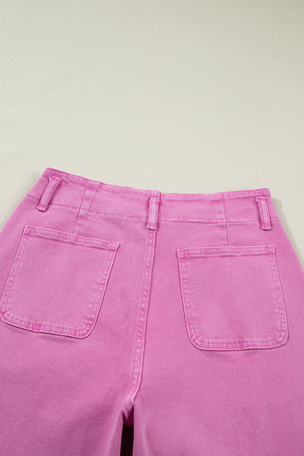 Black 2-Button High Waist Flare Jeans