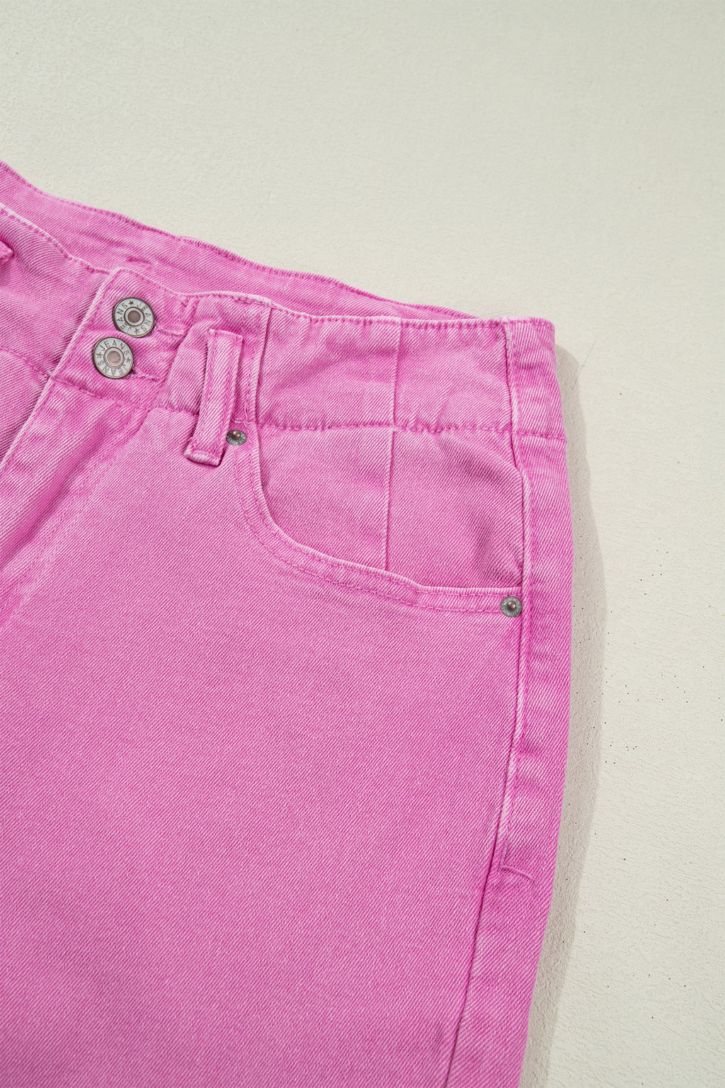 Black 2-Button High Waist Flare Jeans