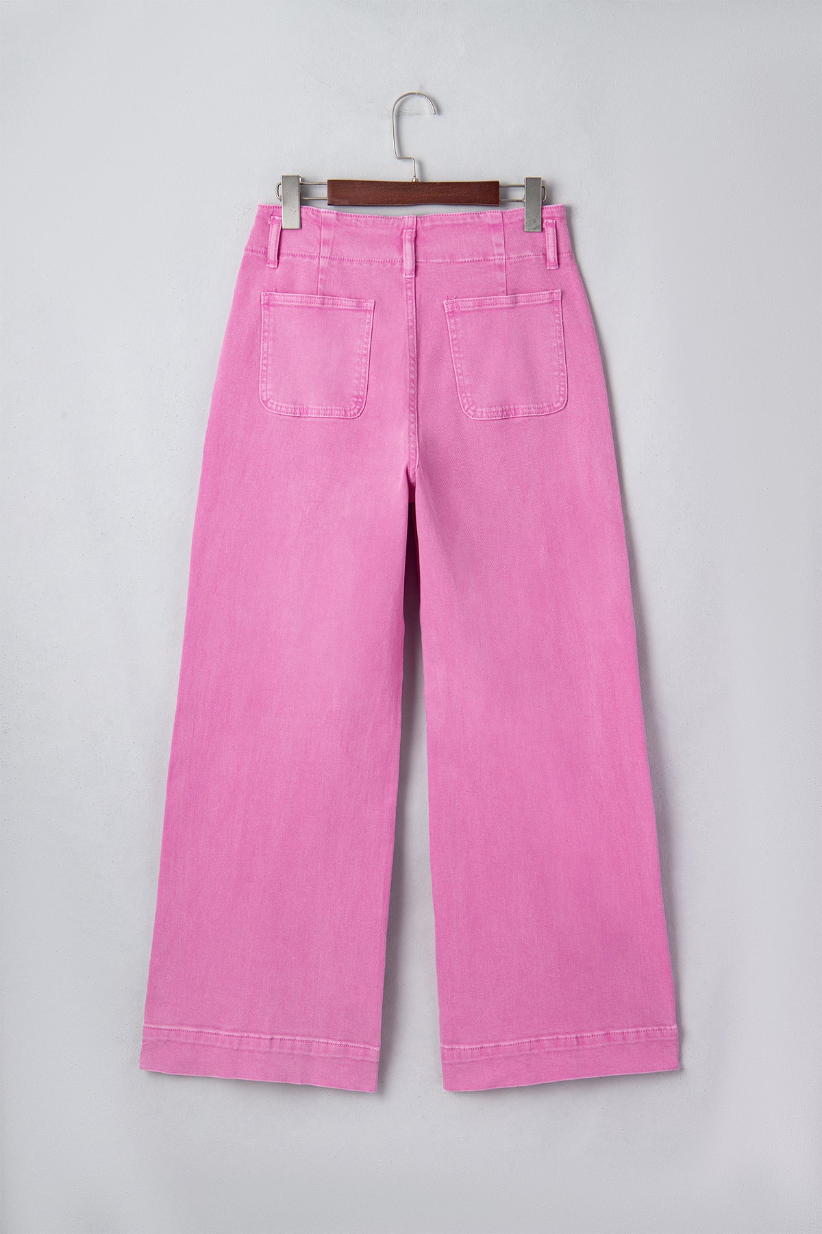 Black 2-Button High Waist Flare Jeans