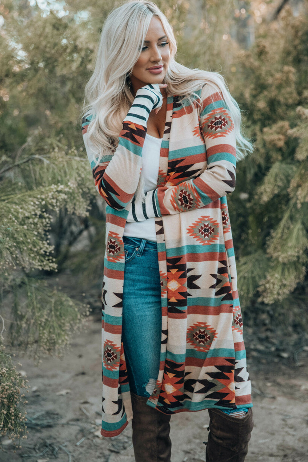 Paris Open Front Long Cardigan-0