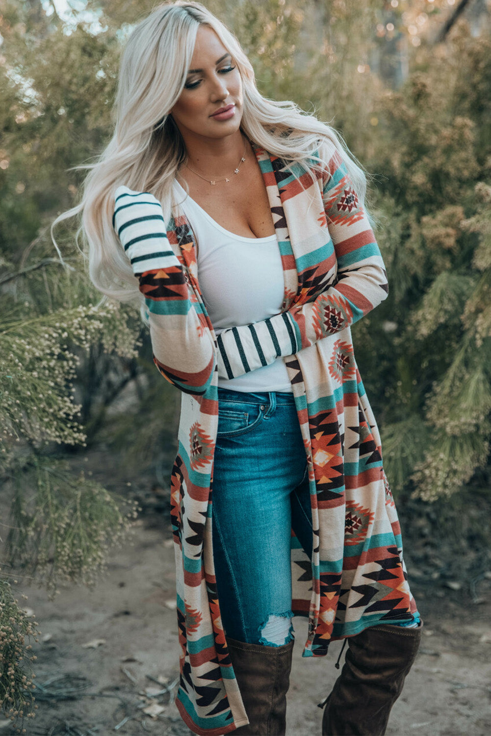 Paris Open Front Long Cardigan-4