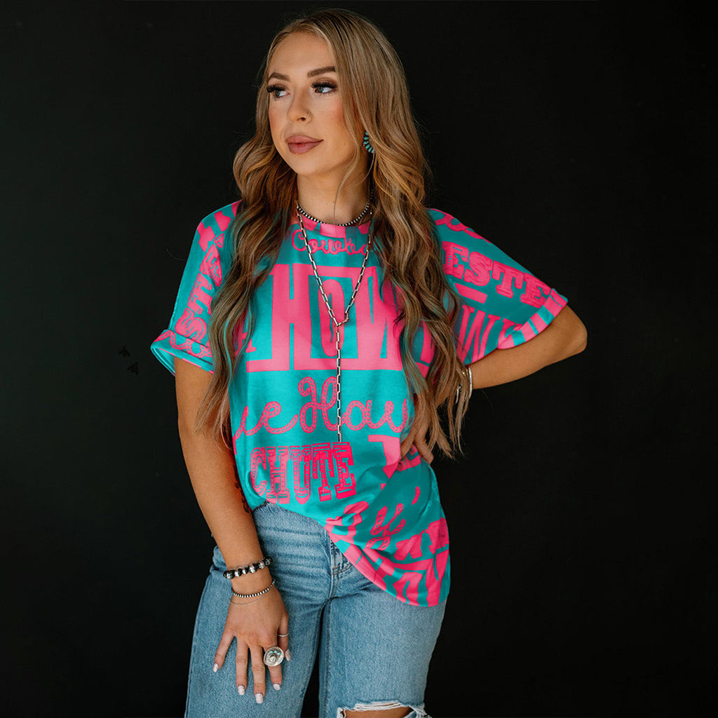 Dark Grey "Howdy Cowboy" Western Graphic Tee