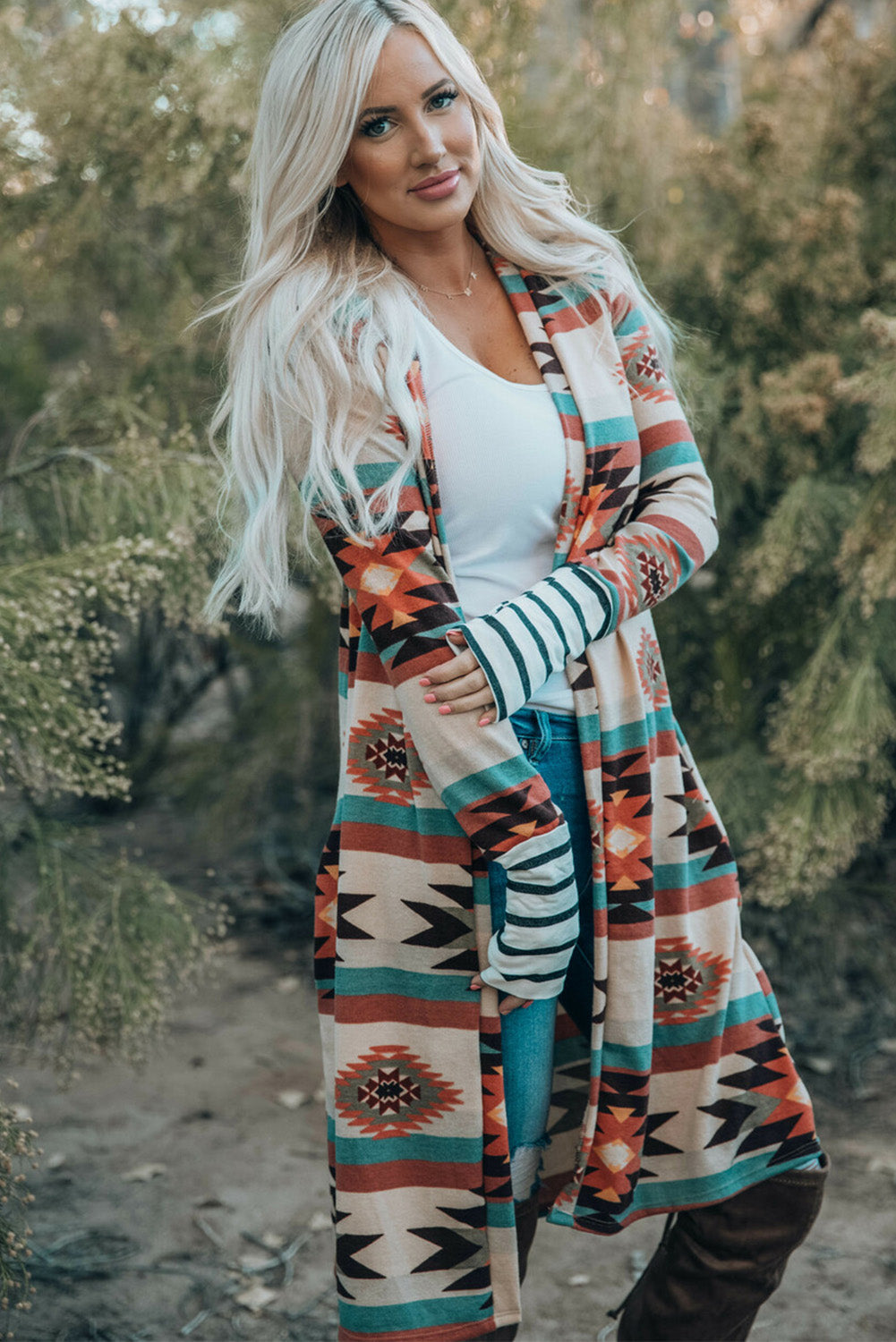 Paris Open Front Long Cardigan-3