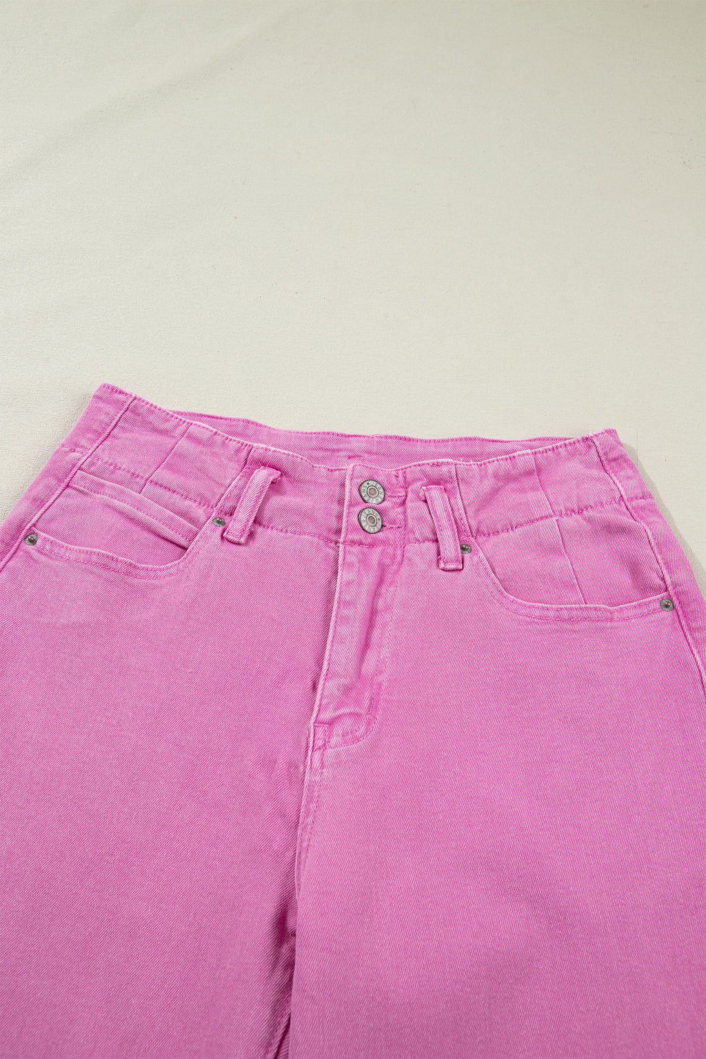 Black 2-Button High Waist Flare Jeans