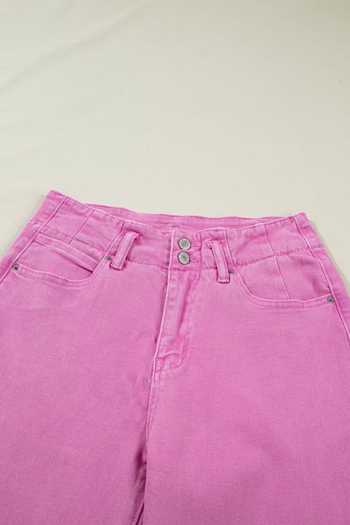 Black 2-Button High Waist Flare Jeans