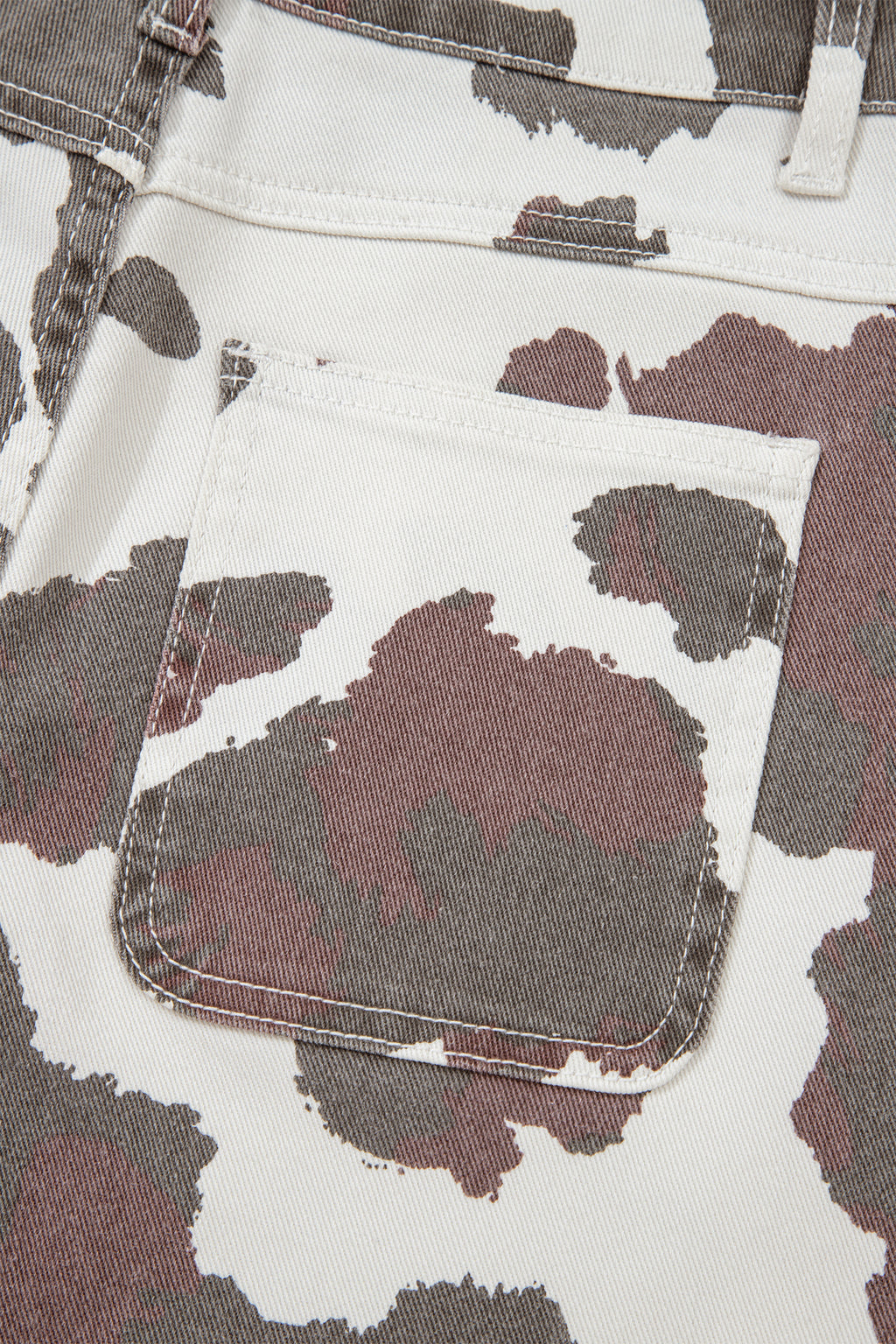 Brown Cow Print Multi-Pocket High Rise Jeans