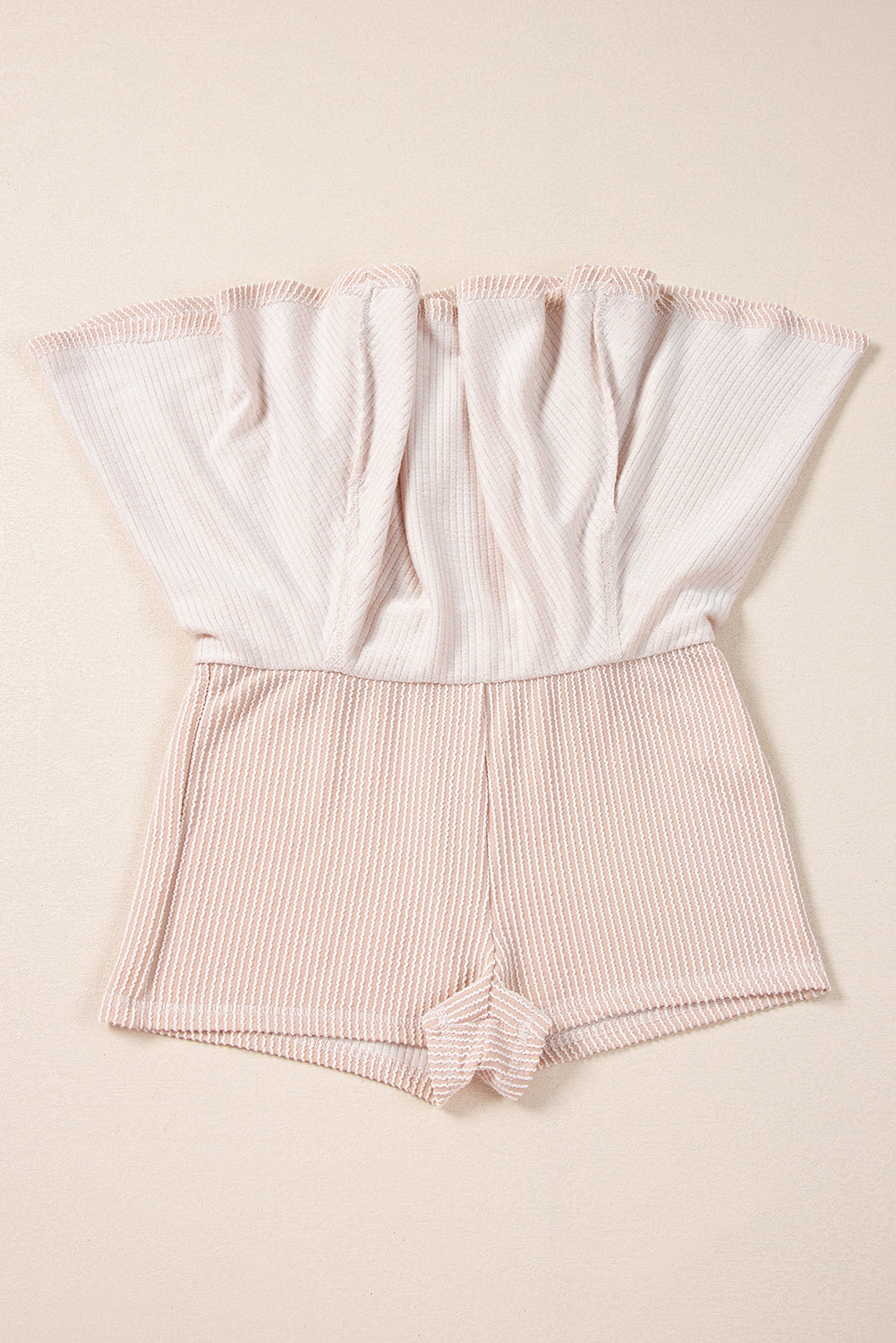 Corded Lantern Sleeve & High Waist Ruffled Mini Skort Set